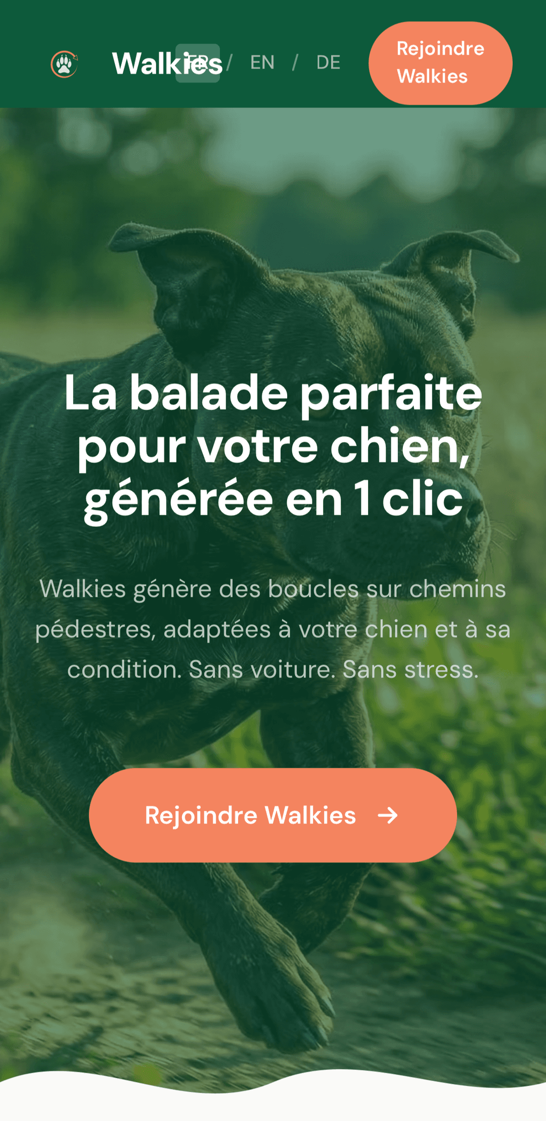 Walkies — Application mobile