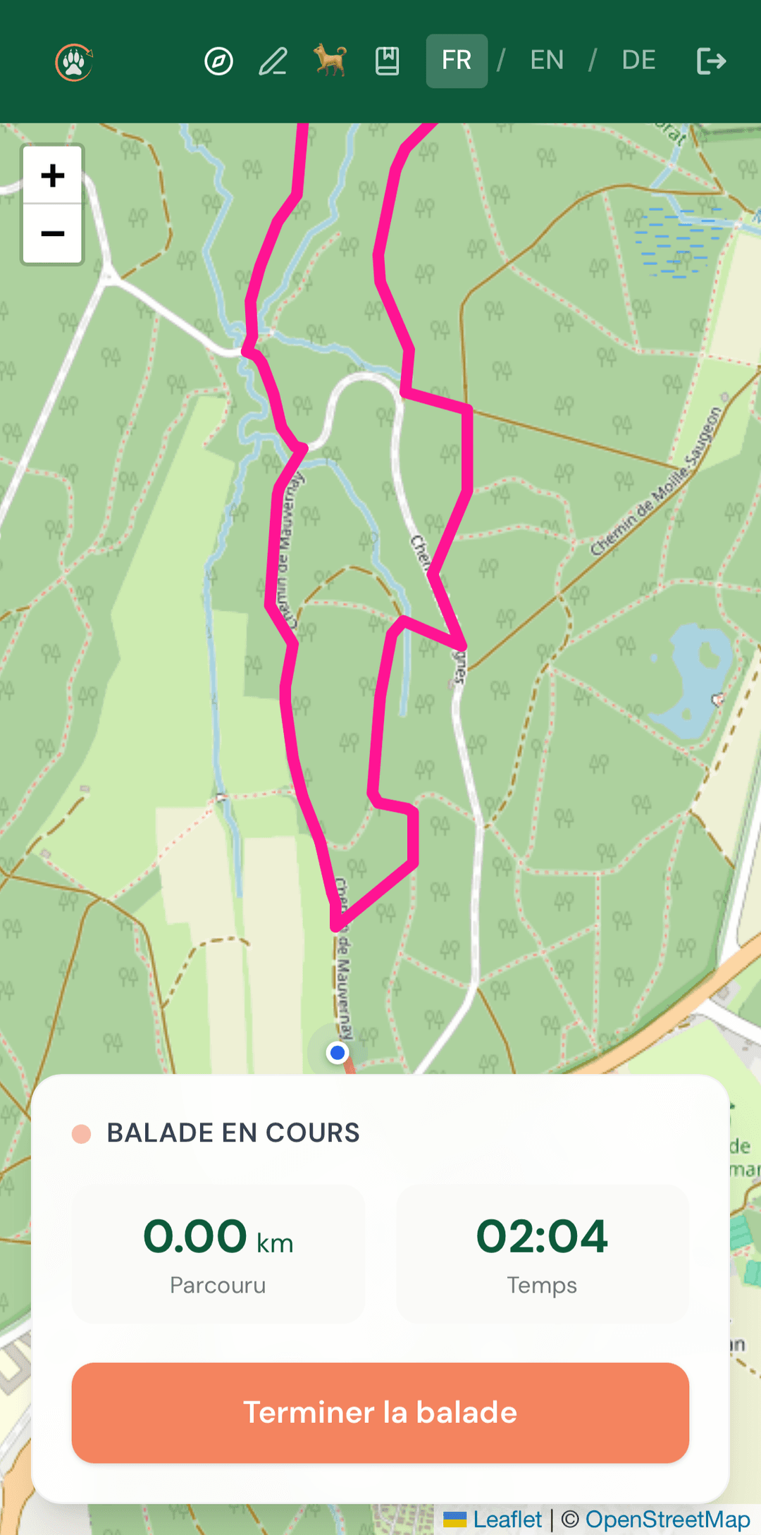 Walkies — Balade en cours
